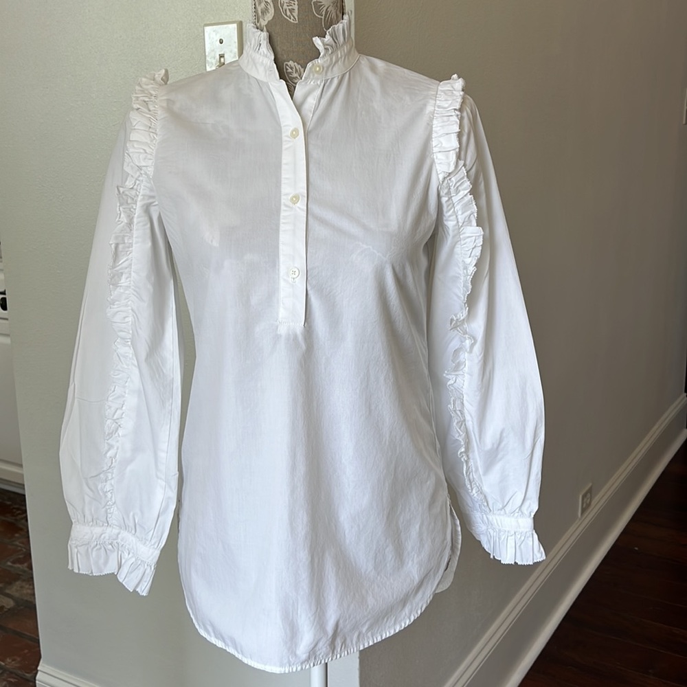 J. Crew ruffled blouse